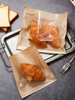Custom Plastic Heat Seal Single Sided Transparent OPP Bakery Packaging Donut Cake Dessert Brown Paper Food Packaging Bread Bag