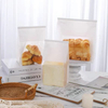 Customized Food Grade Donut Toast Bread Sandwich Bakery Packaging Cotton Paper Packaging Bag with Window