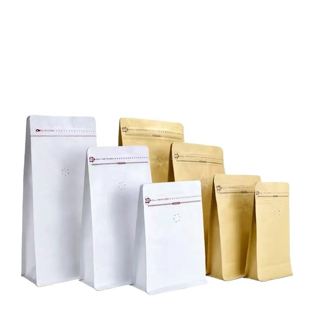 custom gravure bag self sealing coffee bag side gusset flat bottom pouch coffee packaging bags pouch with valve and zipper