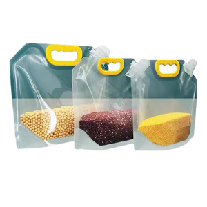 Custom transparent liquid grain seal moisture proof storage reusable food container bag spouts pouches stand up pouch with spout