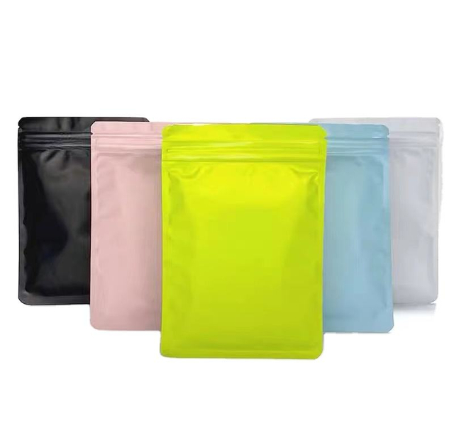 Custom Design Frosted Zip Seal Ziplock Plastic Bags For Packaging ornament