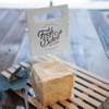 Custom plastic transparent tin tie tab lock bakery bread bags with clear window