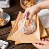 Custom Plastic Heat Seal Single Sided Transparent OPP Bakery Packaging Donut Cake Dessert Brown Paper Food Packaging Bread Bag