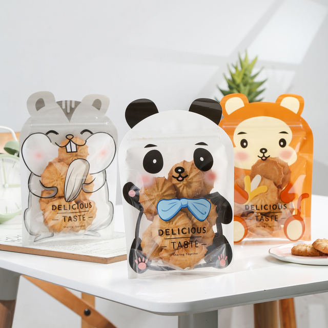 Mylar bags custom shapes smell proof candy and chocolate plastic zip lock special shape bag