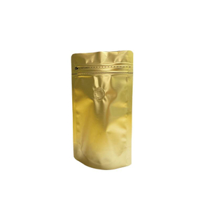 Customized Matte Valve Aluminum Foil Stand up Bags Coffee Bags Printed Moisture Proof Zipper Coffee Bag Packaging