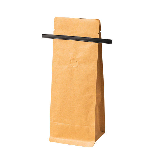 Custom Aluminium Foil Moisture Proof Side Gusset Tea Bag Packaging Flat Bottom Pouch Coffee Packaging Bag with Tin Tie