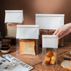Eco Friendly Kraft Paper White Bread Packaging Bags Tin Tie Reusable Toast Bakery Bag with Window