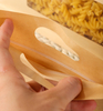 Wholesale brown kraft paper food packaging kraft flat bottom bags with window and handles for tea nut snack