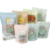 Bear Cat Rabbit colorful shaped zipper stand up pouch snacks packaging bags with window