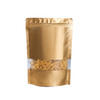 Custom logo matte coffee bag packaging aluminum foil ziplock bag food bag with clear window