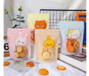 Bear Cat Rabbit colorful shaped zipper stand up pouch snacks packaging bags with window