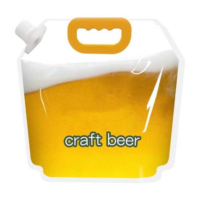 Liquid liquor Beer bag 1.5 L-10 L thickened stand up spout pouch food grade packs