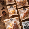 Grease Resistant V Bottom Pouch Brown Kraft Paper Heat-Seal Bakery Bag with Window for Cookies